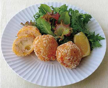 みそバターコーンのライスコロッケ